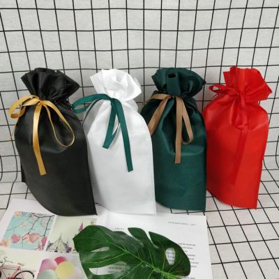 China Customized Customized Small Foldable Drawstring Bag Eco-friendly Soft Canvas Cloth Washing Packaging String Suction Durable Shoe Bag With Logo for sale