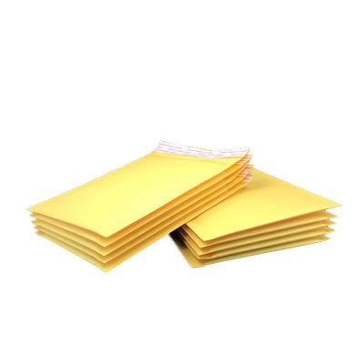 China Eco - Friendly Yellow Bubble Wrap Compression Wrap Packing Envelope Express Bubble Bag for sale