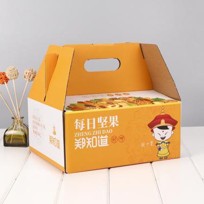 China Recyclable Cheaper Printed Disposable Mini Kraft Paper Food Grade Bread Pizza Hamburger Packing Box for sale