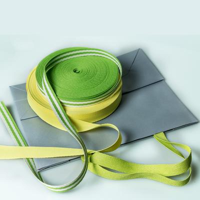 China 100% environmental friendly paper material paper webbing, paper ribbon, paper webbing 100 color available for sale