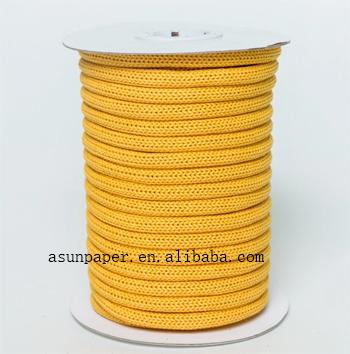 China 100% Material FSC Environmental Friendly Paper Knitted Paper Rope Paper Rope For Shopping Bag for sale