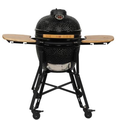 China Height Adjustable Hot Selling Ceramic Grills 22 Inch Outdoor Removable Kamado Grills for sale