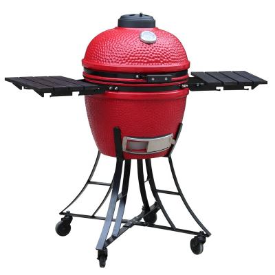 China 18 Inch Iron Kamado Classic Style Adjustable Size Ceramic Grills Grills Outdoor Charcoal Grills for sale