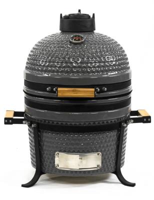 China Easily Assembled Ceramic Grills 15 Inches Portable Kamado Grills Kitchen Charcoal Grills for sale