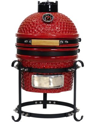 China Easily Assembled Ceramic Grills 13 Inch Kitchen Kamado Indoor BBQ Grills Charcoal Ceramic Grills for sale