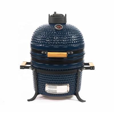 China Easily Assembled 15 Inch Outdoor Ceramic Charcoal Smokeless Portable BBQ Egg Oven for sale