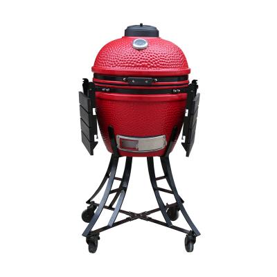 China Large Easily Assembled Outdoor Garden Picnic Quality Kamado Grill Charcoal BBQ Grill with Wheels for sale