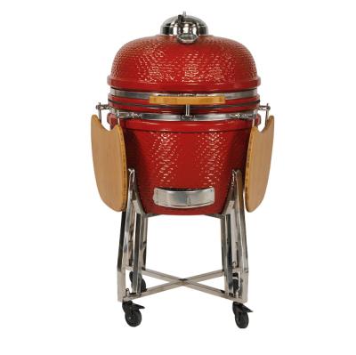 China Large Easily Assembled Kamado Ceramic Grill Grills Kamado Ceramic BBQ Grills for 4-7 People for sale