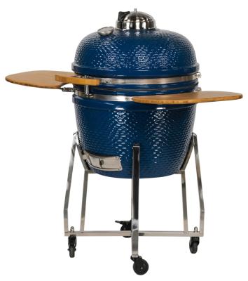 China 2021 KAMADO new height adjustable ceramic design around style kamado charcoal grill for sale