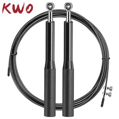 China PP Handle Jump Rope Adjustable Exercise Workout Private Label Custom Logo OEM Weight Heavy Metal Cable Handle Aluminum Gear Jumping Jump Rope for sale