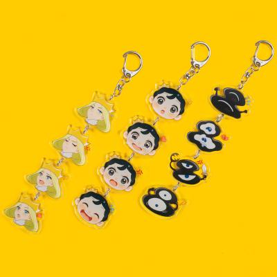 China Eco-Friendly Anime Anime Key Chain Man Key Holder Kings Women Couples Keychain Party Pendant Key Chain Key for sale