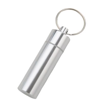 China Metal Key Chain Outdoor Woman's Tools Equip Creative Pill Box Ring Multifunctional Portable Stainless Steel Key Chain Key Waterproof Metal for sale