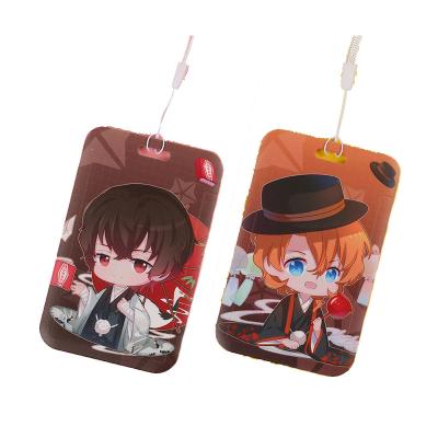 China High Quality Eco-Friendly Anime Bungo Stray Dogs Women Key Chain Transit Advertising Hardcover Set Keychain PVC Key Ring Porte Clef supporting torques for sale