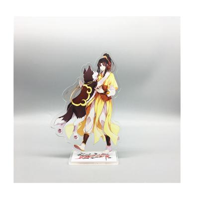 China Cartoon Anime Acrylic Grand Master Of Demonic Cultivation Man Woman Lan Wangji Style Key Chain Standing Door Key for sale