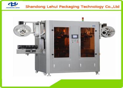 China Hochgeschwindigkeitspsychiaters-Flaschen-Etikettiermaschine/automatische Sleeving Maschine 150 BPM zu verkaufen