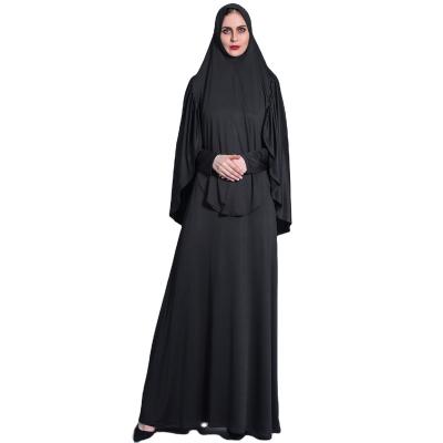 China Muslim Abaya Jilbab Hijab Women Clothing Breathable Pleated Muslim Dress Wholesale Hooded Muslim Islamic Jilbab for sale