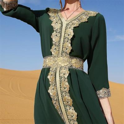 China Latest Clothing Burkha Abaya Wholesale Breathable Islamic Muslim Dress Muslim Abaya Dresses Flare Long Sleeve for sale