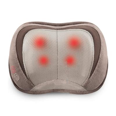 China 3D Shiatsu Body Vibration Car USB Massage Kneading Portable Home Pillow With Heat Back Roller Massager for sale