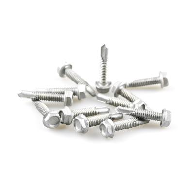 China Galvanized 4.8mm Hex Washer Head Self Drilling Screw Tek Screw DIN7504K Manufacturing High Quality Customized for sale