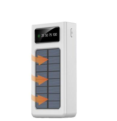 Китай 50000mah solar power bank solar panel charging solar energy power bank chrager 20000mah 30000 with cable продается