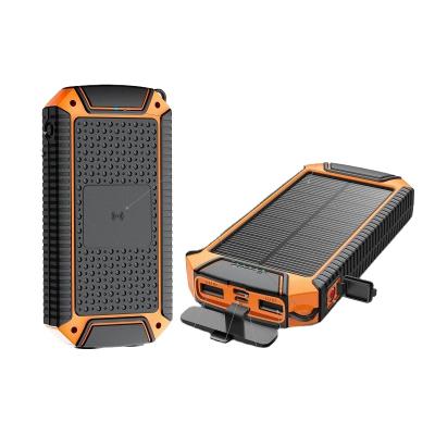 China Waterproof Solar Panel Charge IP66 OEM Powerbank 20000 mAh Solar Charger 10000mah Solar Power Bank 20000mah for sale