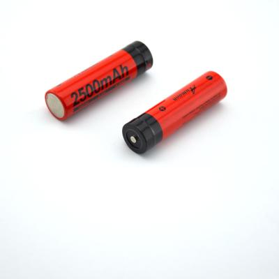 China Rechargeable Camera 3.7v 2500mah Lithium Li-ion ICR 18650 Li Ion Battery Cell zu verkaufen