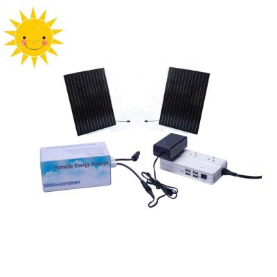 China New 12V 180WH Home Solar Power Systems Off Grid Systems Portable Solar Power Home Outdoor Storage Customized Solar Power System for sale