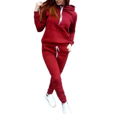 China QUICK DRY Tracksuit Women Wholesale Custom Cotton Casual Women's Sweatsuit Tracksuit Set for sale