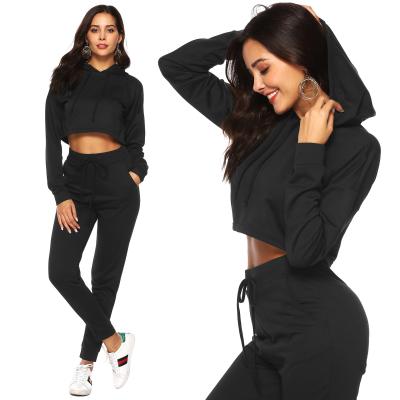 China Customized Plain Women's Tracksuits Workout Breathable Gym Sweatsuit Sets Custom 2 Pieces Sportswear Jogging Suit for sale