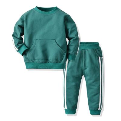 China Wholesale Casual Jogging Tracksuits Kids Boys Girls Girls Pullover Sweatshirt 2 Pieces Set Custom Unisex Kids Sweatsuits Tracksuits for sale