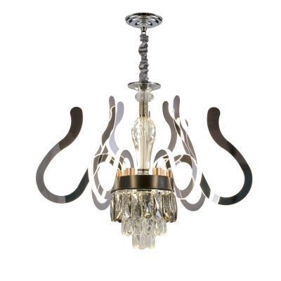 China Modern Vintage Glass Crystal Led Ceiling Chandelier Living Room Bedroom for sale