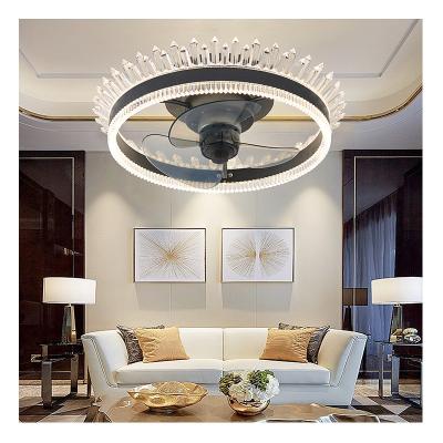 China Modern energy saving LED bedroom fan light, smart remote control. 3 blades / positive and negative rotation can be adjusted freely for sale