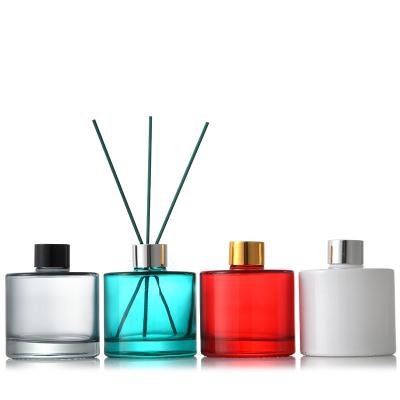 China Customized Decorative Colorful Empty Aromatherapy Cosmetic Packaging Reed Aroma Diffuser Essential Oil Refillable Aromatherapy Bottle for sale