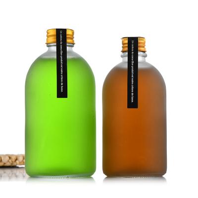 China 150ml 500ml Straight Side Rectangle Juice Bottle Bulk Recyclable Clear Beverage Bottle Juice Bottles for sale