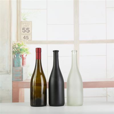 China China manufacturer factory price empty liquor bottles 750ml Burgundy glass red wine bottle glass wine bottle for sale for sale