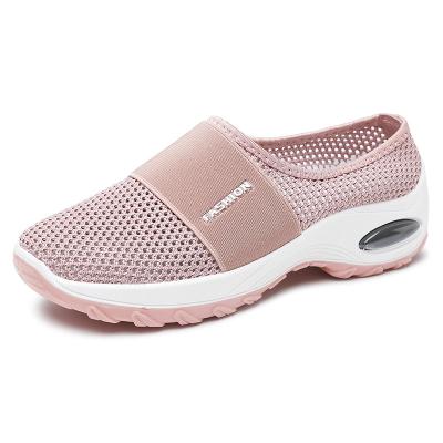 China New Summer Style Large Size Fashion Trend Home Mesh Women's Breathable Shoes Fashion Solid Color Fashionable Casual Platform Women's Shoes for sale