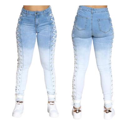 China 2020 autumn fashion good quality women breathable jeans pants ladies pants pants women jeans jeans for sale