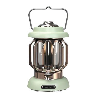 China Retro Vintage Rechargeable Camping Lantern Rechargeable Lighting Camp Led Camping Lights for sale