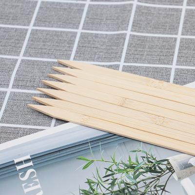 China Food Grade Flat Eco - Friendly Disposable Bamboo Wooden Sticks Easily Cleaned for sale