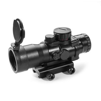 China Aluminum Alloy LUGER 3.5x30 Riflescope Sight Optical Prism Red Green Illumination Adjustable Hunting Scope for sale