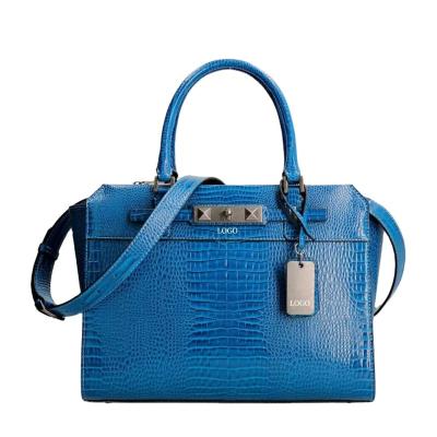 China Water Resistant Raffie Croc Print Handbag for sale