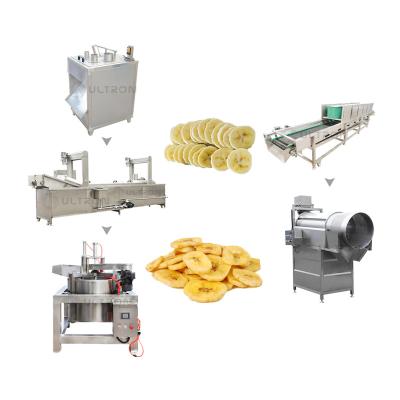 China High Efficiency Ultron Automatic Continuous 200kg/h Potato Chips Fryer Machine /Banana Chips Making Line for sale