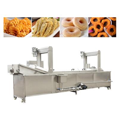 China Rising Fryer Chips Potato Machine Stainless Steel Eggplant Frying Machine Fried Chicken Chop Machine Fast Temperature Fried for sale