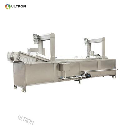 China Commercial Continuous Potato Chips Deep Fryer Machine for Hotels 500KG/H Chinchin for Fried Chicken zu verkaufen