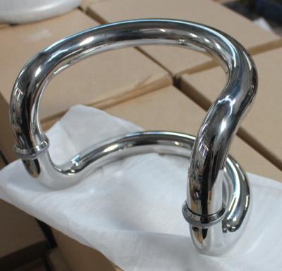 China Modern Commercial Stainless Steel D Type Glass Door Handle for sale