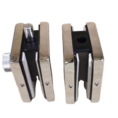 China Office Fixture Glass Clamp Lock Fit Glass Door Frame Clamp With Lock for sale