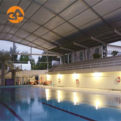 China Waterproof Outdoor 30*50M Pool Shade Aluminum Profile For Awning / Sun Shade Tent for sale