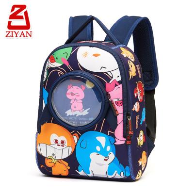 China Customized Cute Cartoon 3D Backpack Anti-lost Rocket Child School Bag With Anti-lost Stripe for sale