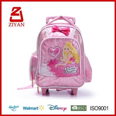 China Fashionable Wheeled Children School Bag Kids School Bag Trolley For Children for sale