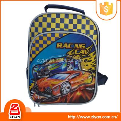 China Food Top Grade Car Cartoon Design For Boy School Kids Cooler Lunch Bag for sale